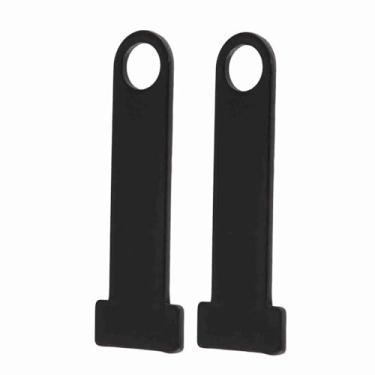 Imagem de Phefop Trava de Anel D Com Alça de Capacete, Trava de Capacete de Aço Inoxidável para Acessórios de Motocicleta, Reduz Arranhões, Ajuste Universal para (Preto)