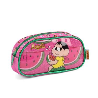 Imagem de Estojo Escolar Infantil Magali Turma da Monica Luxcel, Rosa