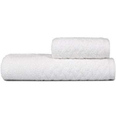 Imagem de Jogo De Toalhas Banho E Rosto Finesse 380g-m² 100% Algodão Atlântica O