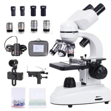 Imagem de Microscópio binocular profissional, microscópio eletrônico adulto 30000x, para laboratório, pesquisa e ensino，Pacote de presente experimental com 50 peças