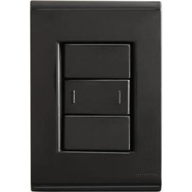 Imagem de Conjunto 4x2 Com 1 Interruptor 10 A 250 V Tramontina Liz Grafite