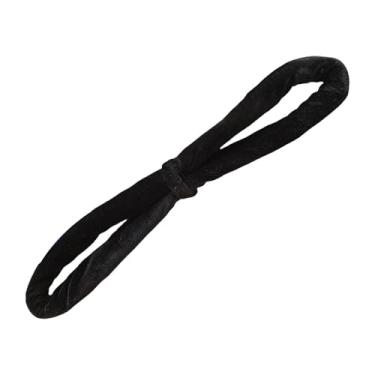 Imagem de menolana Aro de ginástica com alça de mão de 15,75" - Versátil, prático e profissional, com círculo pequeno para poste e cubo de circo, Preto