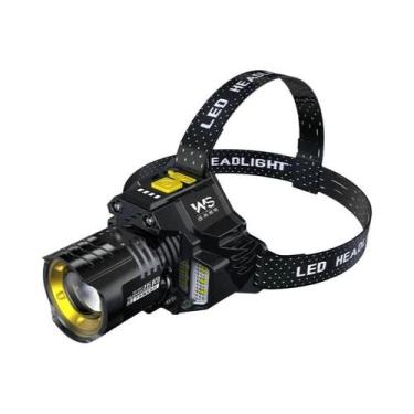 Imagem de Lanterna De Cabeça LED Recarregável Com Sensor De Movimento, Farol COB