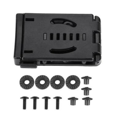 Imagem de Chiffonade Clipe universal para cinto traseiro na cintura, ABS, acampamento, caminhada, acessórios para ferramentas ao ar livre para coldres e bainhas, tiras (preto)