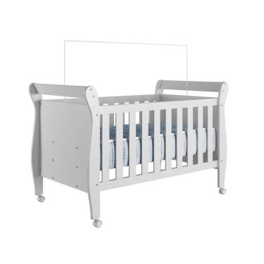 Imagem de Berço Mini Cama Com Colchão Slim Tigus Baby Branco