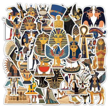 Imagem de Pacote de adesivos do Egito Antigo, 50 unidades de vinil Pyramid Pharaoh