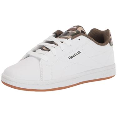 Imagem de Reebok Tênis infantil unissex Complete Clean 2.0 Cross Trainer, Branco/Verde militar, 6 Little Kid