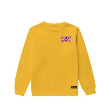 Imagem de Blusão Moletom Infantil Rock And Roll Personalizado sem Capuz gola Redonda-Unissex