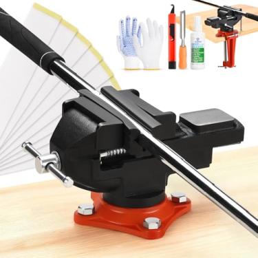 Imagem de AugFir Kit de aderência de golfe 2 em 1 para tacos de golfe de readerência, kit portátil de aderência de tacos de golfe com solvente de aderência de golfe, braçadeira de borracha de torno de mesa de