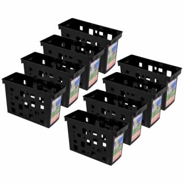 Imagem de Kit 8 Caixa Arquivo Dello Pasta Suspensa Documentos Multiuso