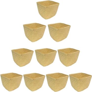 Imagem de Cachepot de Palha Natural Pequeno – Cachepô Rústico para Festa Junina, Centro de Mesa, Decoração Boho e Artesanal (10Palha)