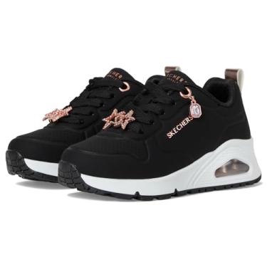 Imagem de Skechers Tênis feminino Uno Gen1 31562l (criança pequena), Preto/ouro rosa, 17