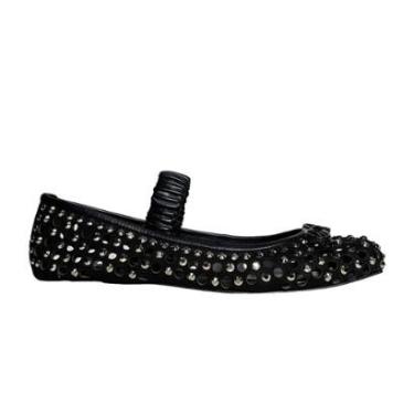 Imagem de Sapatilha Feminina Carrano Couro Preta - 733006-Feminino