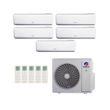 Imagem de Ar-Condicionado Multi Split Inverter R-32 Gree 42.000 (3x Evap HW 9.000 + 2x Evap HW 18.000) Quente/Frio 220V
