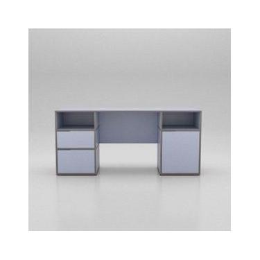 Imagem de Escrivaninha Movêu Austin Azul Sky e Cinza Chumbo