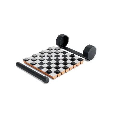 Imagem de Jogo de Xadrez em Madeira Dama Cor Preto Umbra