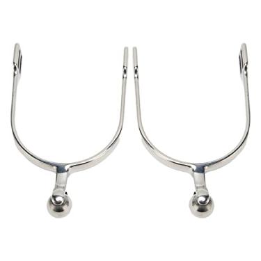Imagem de GLOGLOW 2 Peças de Esporas de Cavalo de Aço Inoxidável Com Bola de Rolo, Bola de Esporas, Equestres para Mulheres Cavaleiras, Ideal para Treinamento, Adestramento e Trabalho Em Rancho Com