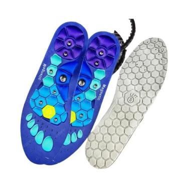 Imagem de Palmilhas Magnéticas Esportivas Ortopédicas Para Massagem Nos Pés, Alm