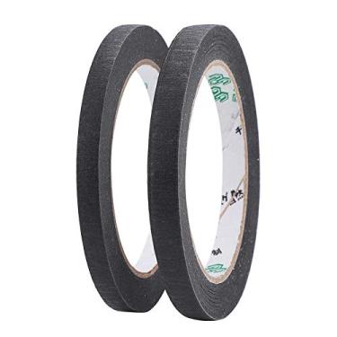 Imagem de Generic Fita Preta Isolada de , 2 Unidades de Acessórios de Captação de Guitarra Larga para Eliminar Zumbidos e Ruídos, Fita Adesiva de 8 Mm e 10 Mm para Guitarristas e Entusiastas de DIY