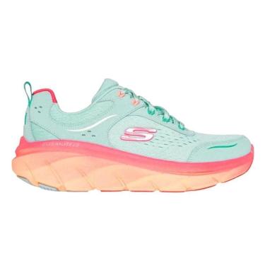 Imagem de Tênis Skechers Dlux Walker 2.0 Neon Sites Feminino - Azul 39-Feminino