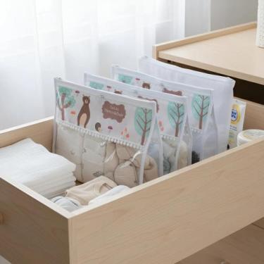 Imagem de Kit 5 Peças Saquinho Organizador Maternidade De Bebe Menino - Miguel B