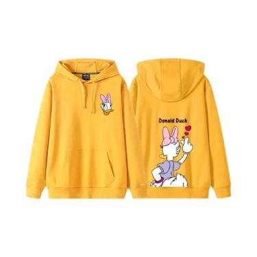Imagem de Moletom com Capuz Anime Feminino Pato Donald e Margarida - Outono/Inve