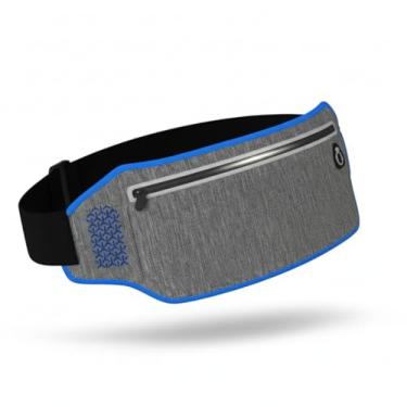 Imagem de Pochete Corrida Impermeável Refletiva Resistente a Riscos + Design Discreto Celular 7" Universal Ajustável P-GG Leve 90g (Azul)