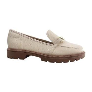 Imagem de Sapato Mocassim Tratorado Beira Rio 4283.104 Feminino Creme-Feminino