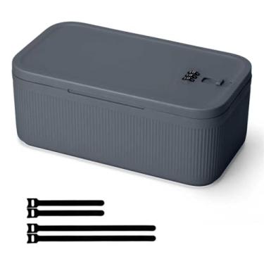 Imagem de Caixa de cadeado SAFEMedicine, pequena caixa com código, para armazenamento seguro de medicamentos, lanches, eletrônicos, dinheiro, arquivos de escritório e itens essenciais de viagem e muito mais