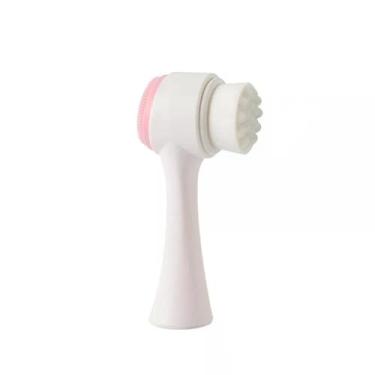 Imagem de Limpeza Facial Manual 2 em 1, Silicone, Massageadora Esfoliante, À Prova D'água, 12.5 x 4.5 cm