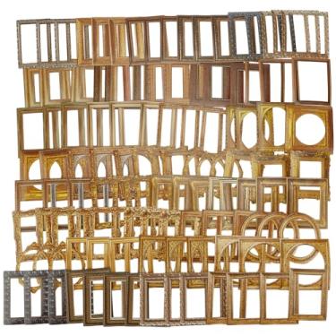 Imagem de SOFPLATE 5 sacos 150 peças adesivos de moldura de scrapbook vintage adesivos coloridos retrô estético papel autoadesivo janela decalques decorativos para álbum de fotos, diário, álbuns de recortes