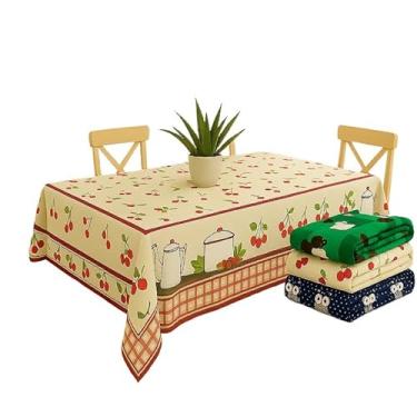 Imagem de Conjunto de 4 toalhas de mesa em tecido Oxford, para 6 pessoas, com dimensões de 2,10 x 1,50 metros