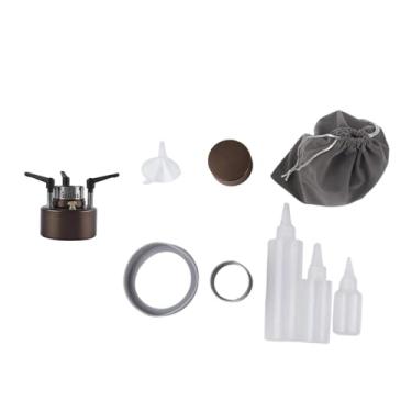 Imagem de UGPLM Mini Fogão de Camping Spirit, Queimador de Álcool, Forno de Acampamento Multiuso para Emergências, Marrom