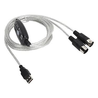 Imagem de Generic Adaptador de Cabo MIDI para USB Plug and Play para Edição de Música para XP/VISTA/OS X / Window7 2M PVC Alimentado por USB