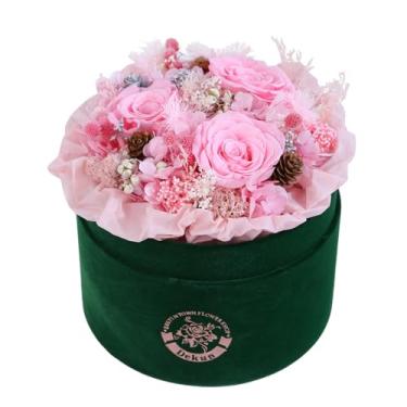Imagem de Dekun Rosas preservadas em uma caixa, flores eternas para o dia das mães, dia dos namorados para ela, presentes de aniversário de rosas eternas para mulheres