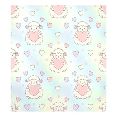 Imagem de Blueangle Capa magnética para lava-louças de cordeiros de dia dos namorados, decoração da capa frontal da máquina de lavar louça, adesivos de eletrodomésticos, adesivos de eletrodomésticos, 58 cm C x