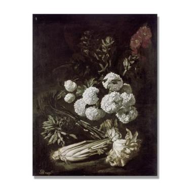 Imagem de Arte de parede colorida de especiarias e colher de tempero | Decoração de cozinha vintage | Arte moderna para casa e sala de jantar B65. Tela somente 80x105cm-31,5x41,3 pol