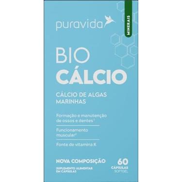 Imagem de Bio Cálcio de Algas Marinhas com VIT D3 e K2 com 60 Cápsulas Softgel-Pura Vida