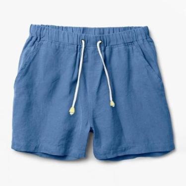 Imagem de Short de Linho Premium Bermuda Masculina Moda Praia Luxo-Masculino