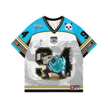 Imagem de Camiseta Unissex Oversize Estilo Y2K Coreano Com Estampa De Futebol Am