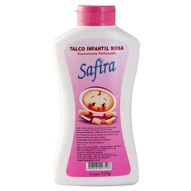 Imagem de Talco Infantil Safira Linha Care Rosa 100Gr