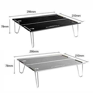 Imagem de CUOFYUNL Mesa dobrável para exterior Mesa de acampamento Mesa para piquenique Mesa dobrável para exterior portátil