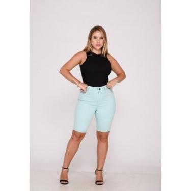 Imagem de Bermuda Feminina 7883 Verde Agua-Feminino