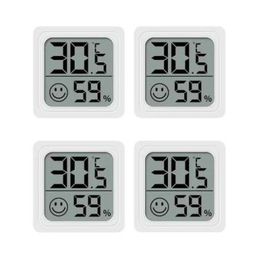 Imagem de Termômetro Digital Interno Higrômetro 4pcs Mini Medidor De Temperatura
