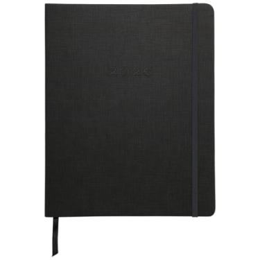 Imagem de WORLD TRAVELER Agenda 2026 semanal e mensal - 20 cm x 25 cm capa dura janeiro dezembro agenda agenda agenda 2026 lista de tarefas, tamanho 20 x 25 cm, linho cinza escuro