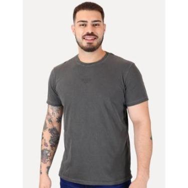Imagem de Camiseta Guess Masculina Rubber Est.1981 Stoned Chumbo-Masculino