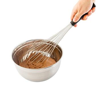 Imagem de Piano Whisk, Batido de aço inoxidável – 35,5 cm – Alça confortável – 1 caixa, Prata, 18", 1