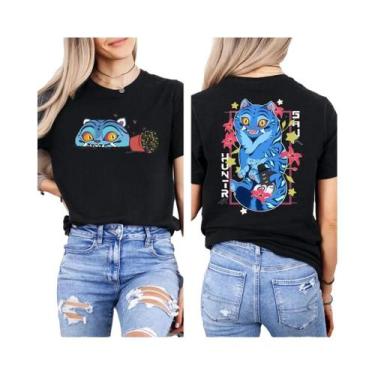 Imagem de Camiseta Gráfica Unissex Kpop Demon Hunter Tiger De Manga Curta Para V