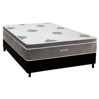 Imagem de Conjunto Box Casal: Colchão Molas Inovaflex Ensacadas Essential+base Crc Corano Black (138x188)