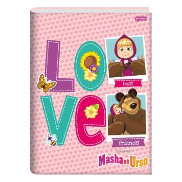 Imagem de Caderno Brochura Universitário 1 Matéria 48 Folhas Masha E O Urso Jandaia Estampa 4